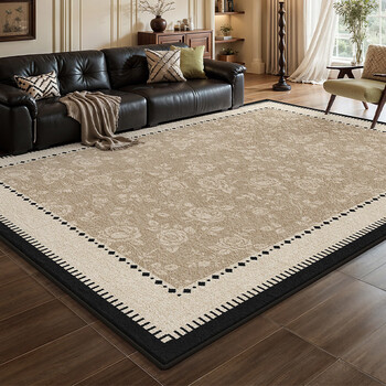 Italian style carpet, living room, antique style french retro sofa, bedroom, no-maintenance floor mat, no-wash, wipeable, waterproof and stain-proof, s velvet-lois 1cm*1cm 1 piece 200*250cm, no odor