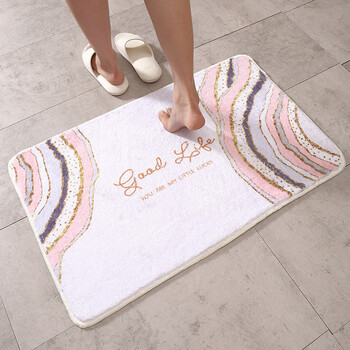 Fantasy bathroom absorbent floor mat entry door machine washable non-slip mat bathroom door mat customized bedside blanket carpet home xs08 super absorbent machine washable 60x90cm