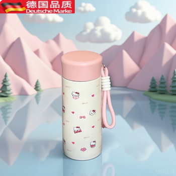 Tuojin high-looking thermos cup for girls 316 liner internet celebrity ins portable water cup small and cute accompanying cold coffee cup pink_316 material_engraved 350ml pink_31