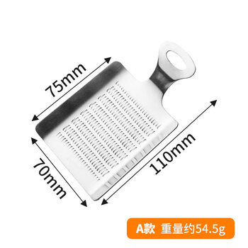 Tuojin imported quality household stainless steel ginger and garlic grinder from germany, manual ginger rub, ginger juice grinder, shovel type, 1 pack.