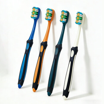 Hao teeth premium hard-bristled toothbrush men's special toothbrush effectively removes tooth stains, cigarette stains, tea stains, protects gums, does not injure teeth, individually packed - 4 count