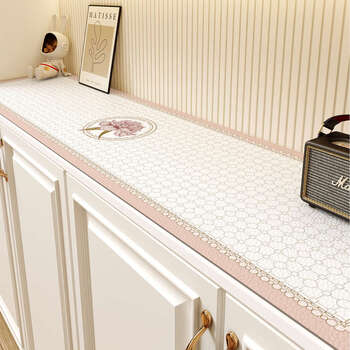 Yusenyi sideboard table mat, waterproof tablecloth, high-end living room entrance mat, shoe cabinet, tv counter top mat, alice garden. for other sizes with rounded corners, please contact customer service.