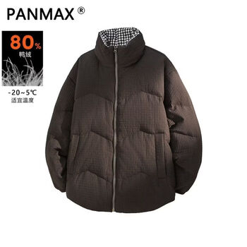 Panmax stand collar thickened warm down jacket winter new fashion trend versatile casual handsome warm men black s recommended 100-120 pounds