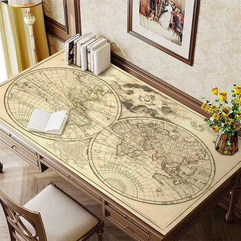 Fantasy world map desk mat desk mat office protective mat table cloth map+c 70cmx140cm