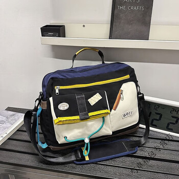 Ye yu large-capacity travel bag women's fashionable portable short-distance business trip computer bag luggage bag sports fitness bag black portable shoulder crossbody bag