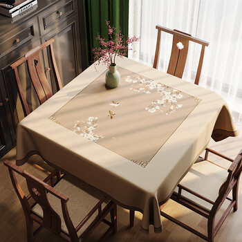 Yusenyi square tablecloth home waterproof living room mahjong table eight immortals table square table coffee table tablecloth hua niao world (upgraded pvc waterproof and oilproof) 90x150cm rectangular tablecloth