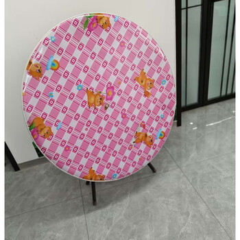 Yusenyi old-fashioned table cloth thickened table mat waterproof and oil-proof not afraid of burning pvc leather desktop steel ball wipe table cover casually small squirrel (round) diameter 100cm