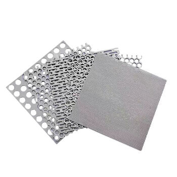 Jianyimao 304 stainless steel punching plate round hole punching mesh mesh screen aluminum plate punching mesh galvanized punching mesh hole plate 304 stainless steel 3mm thick 4mm hole 1 meter 2 meters
