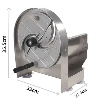 Stainless steel slicer manual multi-functional fruit and vegetable slicer large fruit and potato slices kitchen vegetable cutting tool silver