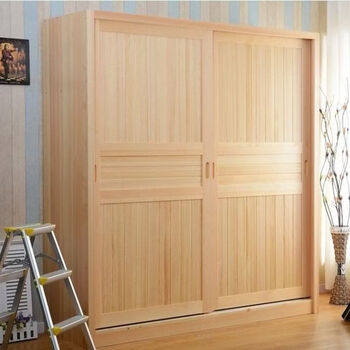 Wing fantasy wardrobe sliding door wardrobe sliding door bedroom 170 width 58 depth 195 high wardrobe (varnish)