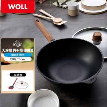 Woll german imported non-stick wok, uncoated, smoke-free cooking household induction cooker wok