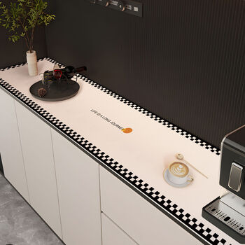 Fantasy waterproof and oil-proof leather table mat, no-wash anti-scratch sideboard mat, style can be cut, rogue story, fits without warping, 40 160cm.