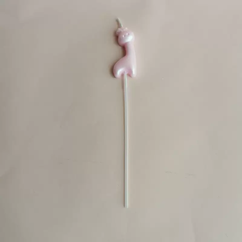 Yusenyi pencil candle birthday candle single cake baking decoration long pole fawn bear piglet elephant candle 50 pieces deer 50 pink