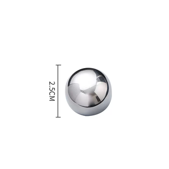 Yusenyi 304 stainless steel metal ice cube ice wine stone douyin whiskey ice artifact quick-frozen steel non-melting ice ball 304 stainless steel round ball 1 pack