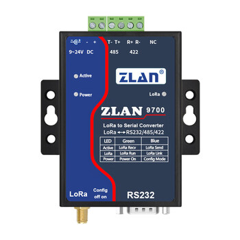Zlan lora gateway wireless module serial port rs232/485/422/ethernet to lora two-way data transmission equipment zhuolan/z rs232_485_422 to lora (two-way communication)