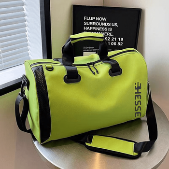 Ye yu short-distance travel bag men's large capacity women's travel lightweight portable luggage bag dry and wet separation sports fitness bag green dry and wet separation + extra large capacity no. 27 travel bag