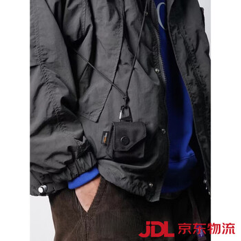 Shijanu rarethings key bag ballistic nylon mini headphone bag airpods halter neck waist accessories bag black