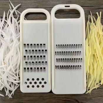 Fantasy hotel special silk grater zucchini vegetable grater vegetable grater shredder taro wiping tool flagship quality safe and sharp 2 pack special for hotels convenient and fast upgraded brand new (white) wear-resistant and durable