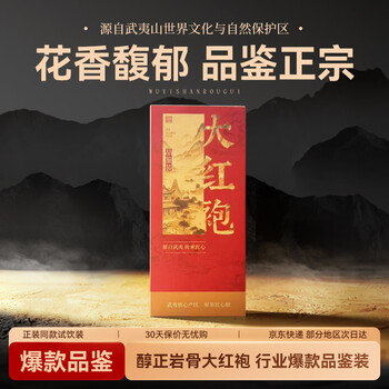 Wuyishan dahongpao mantingfeng oolong tea try wuyi rock tea swallow nest dahongpao first grade 22.5g medium fire tasting tea