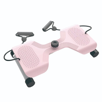 Spot cross-border cool waist twisting plate for home adult fitness equipment resistance twisting machine waist slimming fat loss machine training device new pink waist twisting plate with drawstring