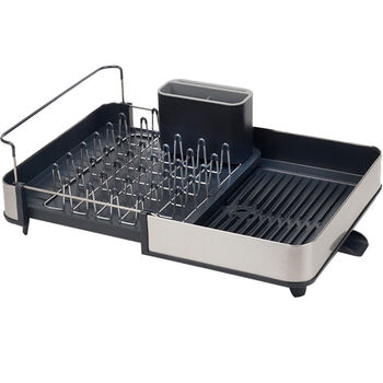 Stainless steel drain basket dish rack kitchen storage rack dishware rack drain rack sink bowl rack single layer expandable dish rack