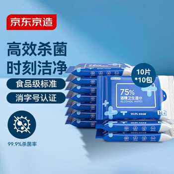 Made in tokyo, 75% alcohol wipes 10 pieces