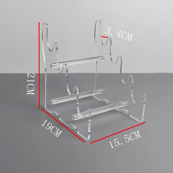 Fantasy transparent acrylic desktop lightsaber sword display stand samurai sword stand display stand sword stand flute and flute storage rack four layers