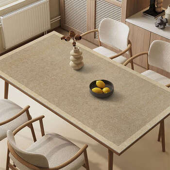 Yusenyi tablecloth waterproof and oil-proof no-wash anti-scalding table mat high-end coffee table table mat yanrou 85cmx160cm (can be customized)