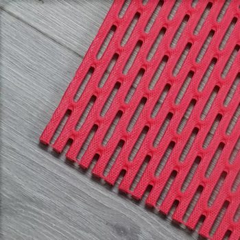 Yusenyi pvc non-slip floor mat bathroom shower room bath mat household drainage kitchen toilet bathroom hollow floor mat red drainage king full roll 1.2 meters wide x 12 meters