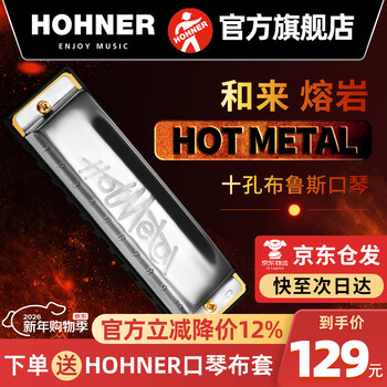 Hohner german hohner blues 10-hole harmonica student beginner professional playing hot metal 10-hole c key paddy scale bass band 6