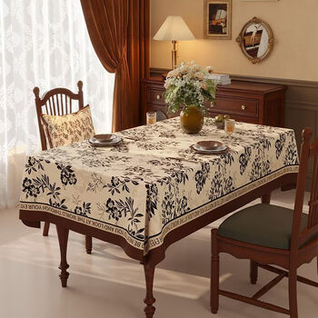 Wing fantasy 2025 new waterproof and oil-proof tablecloth, anti-slip, anti-scalding and stain-resistant table mat, household no-wash table mat, antique style doily 100x160cm, retro brown grid, waterproof and anti-scalding, 30% off sale on new products