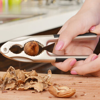 Hualeji pecan clamp household pine nut hazelnut sheller small clamp walnut artifact peeler stainless steel pliers a zinc alloy walnut clamp