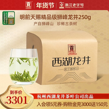 Gongpai green tea classic west lake longjing tea tianci premium grade 250g 2025 mingqian paper packaging