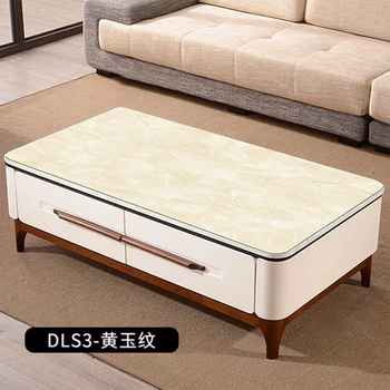 Yusenyi imitation marble table mat coffee table mat waterproof, oil-proof, anti-scalding, no-wash soft pvc glass tablecloth nordic dls3 topaz pattern 60x100cm