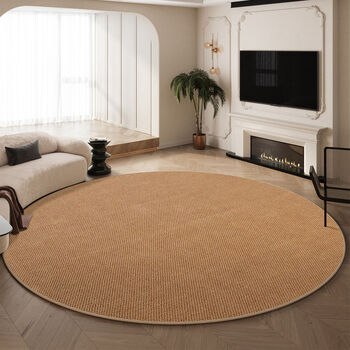 Fantasy round carpet bedroom living room cloakroom floor mat study sofa chair cushion round tea fragrance series + light card color diameter 180cm moisture-proof and anti-bacterial to improve the quality of home