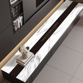 Jiaojing tv cabinet table mat long tv cabinet mat coffee table mat tablecloth dining table mat sideboard mat waterproof and oil-proof no-wash moli 40*280cm