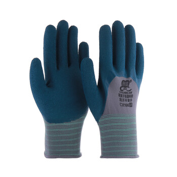 Chuangxin cx166 silver ion antibacterial anti-slip breathable latex leather foamed soft no-smell hand protection gloves for work 12 pairs chuangxin cx166 silver ion antibacterial
