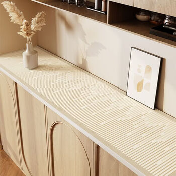 Qingdian japanese sideboard mat tv cabinet table mat waterproof and dustproof entrance door shoe cabinet desktop protection mat coffee table mat jump line - meter 30x200cm