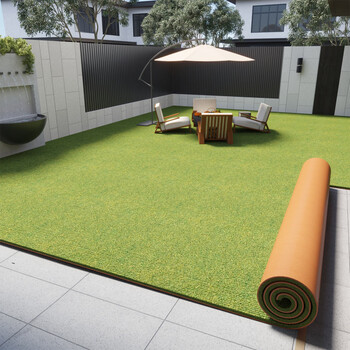 Junyuexi outdoor balcony carpet high-end household open-air courtyard large area fully covered can be cut for leisure area tea floor mat absorbent moss green tpe single stripe regular 6mm 200cm*300cm factory direct sales quality assurance