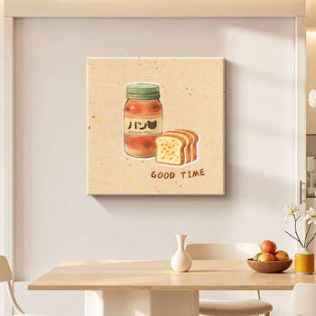 Yusenyi art restaurant decoration painting cream style fruit dining table wall hanging painting sideboard good harvest combination painting interesting fairy tale p light luxury gold brushed thickened aluminum alloy frame crystal porcelain painting (crystal texture) (popular recommendation) 30x30cm