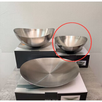 The middle shopkeeper's german inox stainless steel fruit plate 1810 brushed design flat plate plus large plate european simple style housewarming small plate