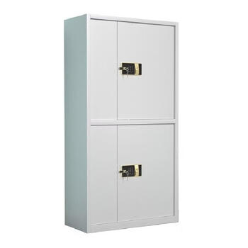 Myers my-ws03 double-section drawer-less electronic fingerprint password lock safe 900 420 1850mm gray white 1 set