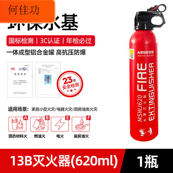 Household fire extinguisher 2025 new national standard 3c certification water-based high temperature resistant and explosion-proof vehicle-mounted small portable annual inspection 13b_620ml fire extinguisher 1 bottle (annual inspection can pass high temperature and explosion-proof)