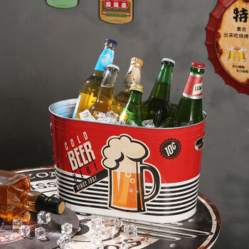 Fantasy beer ice bucket bar beverage ice bucket tiki+a++ hawaiian style bar round portable style