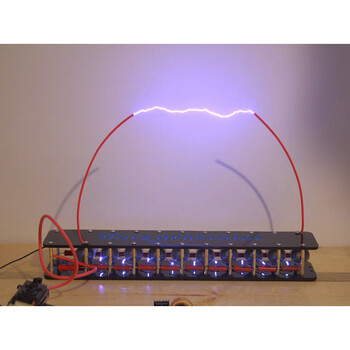 Marx generator marx artificial lightning emp pulse high voltage arc diy marx kit level 10