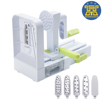 Dingpange kitchen utensils hand-cranked roll and shred roll slicer multi-functional vegetable cutter hand-cranked roll and cutter 4 blades