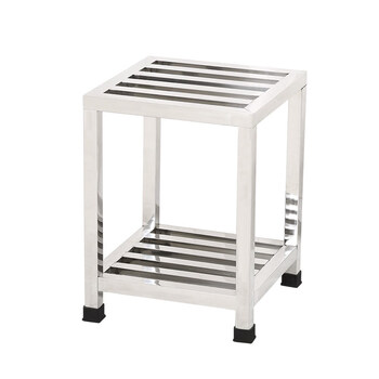 1 stainless steel base universal shelf refrigerator base shelf flower pot holder bracket mop pool high pot fish tank upgrade two-layer bracket bracket length 30 width 30 height 40 load bearing 300 pounds