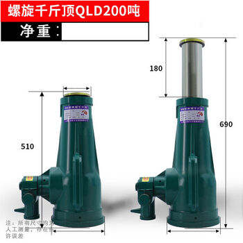 Pick up cat manual jack transverse horizontal vertical jack mechanical lifting screw jack boutique national standard-200 tons