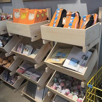 Fantasy solid wood floor-standing storage rack multi-grid living room snack rack display sundry display rack kitchen fruit and vegetable storage rack solid wood color four-layer storage rack type thickened pure solid wood