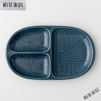 Kawashimaya (kawasimaya) aiyu imported from japan ishihara ryota kotori multi-color compartmentalized breakfast fat-reducing dinner plate for adults with cabbage in stock